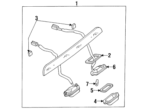 1996 Ford Aspire License Lamps Diagram