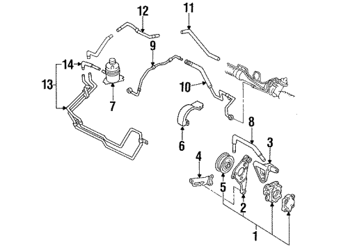 1994 Ford Probe Gear Assembly Bushing, Passenger Side Diagram for F32Z3C716A