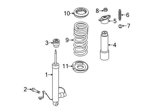 2016 Lincoln MKC Shocks & Components - Rear Diagram