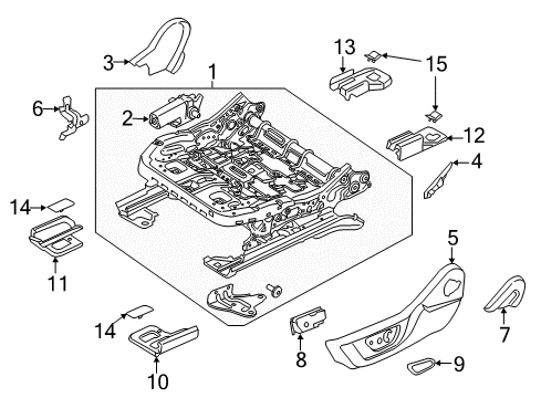 2021 Ford Mustang Tracks & Components Diagram 4 - Thumbnail