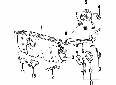 1998 Lincoln Town Car Fuel Supply Diagram