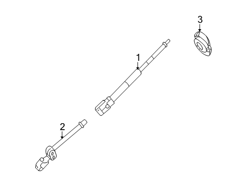 2006 Ford Crown Victoria Shaft & Internal Components Diagram