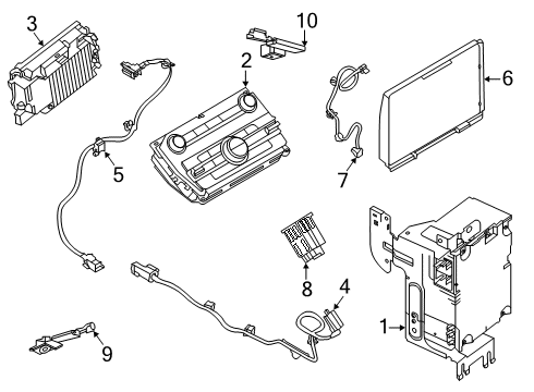 2021 Lincoln Aviator A/C & Heater Control Units Diagram