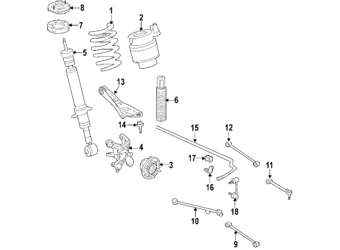 2007 Lincoln Navigator Solenoid Valve Assembly, Rear Diagram for 9L1Z-5311-A
