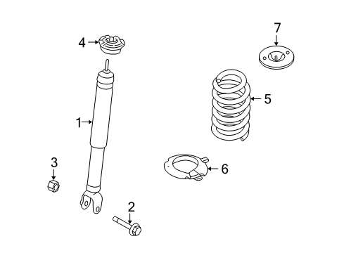 2012 Lincoln MKT Shocks & Components - Rear Diagram