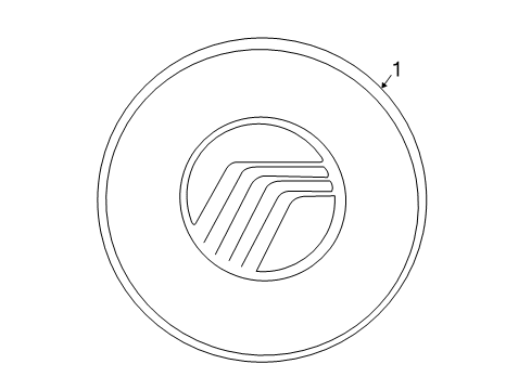 2005 Mercury Monterey Wheel Covers & Trim Diagram