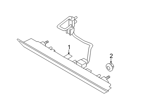 2016 Lincoln MKC High Mount Lamps Diagram