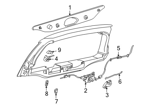2004 Ford Excursion Lift Gate Diagram