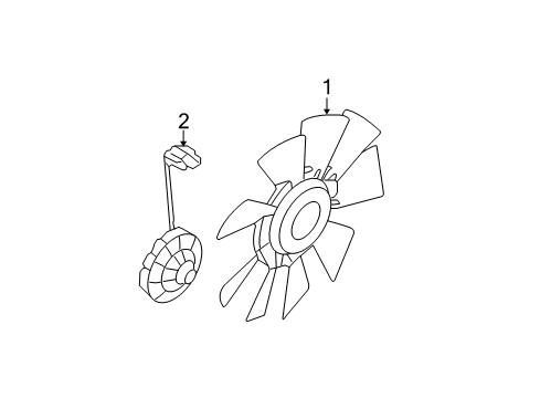 2009 Ford F-350 Super Duty Cooling System, Radiator, Water Pump, Cooling Fan Diagram
