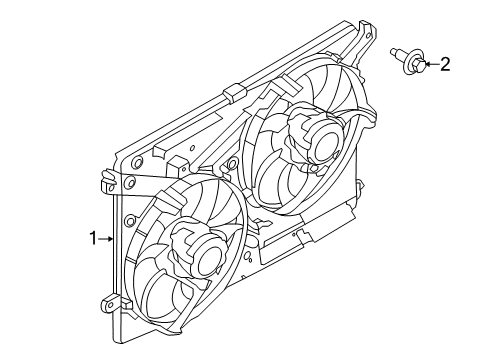 2020 Ford Fusion Cooling System, Radiator, Water Pump, Cooling Fan Diagram 4 - Thumbnail