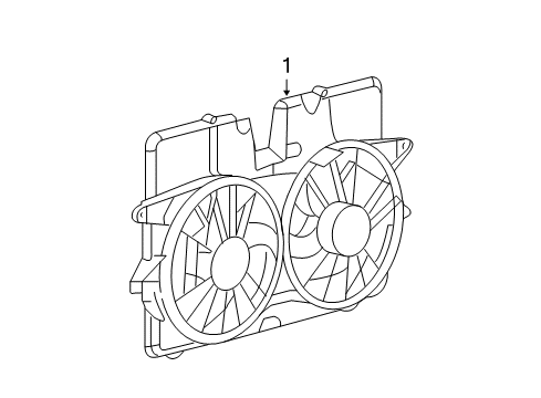 2008 Mercury Mariner Cooling System, Radiator, Water Pump, Cooling Fan Diagram 3 - Thumbnail