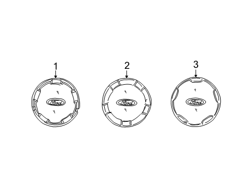 2005 Ford Escape Wheels, Covers & Trim Diagram