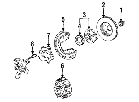 1993 Mercury Sable Anti-Lock Brakes Diagram