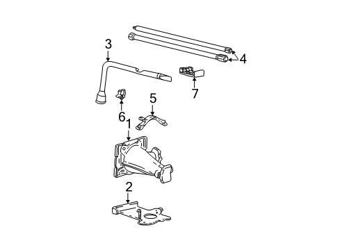 2006 Ford F-250 Super Duty Under Hood Components Diagram