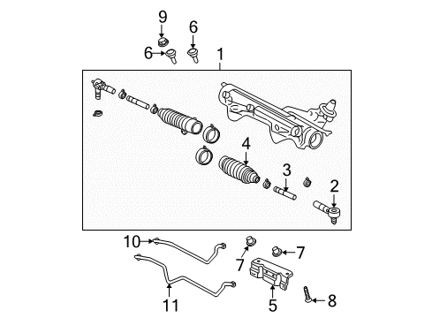 2004 Ford Explorer Bracket, Front Diagram for 1L2Z-3E552-EA
