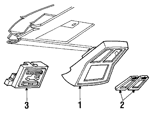 1987 Ford Ranger Console Diagram 2 - Thumbnail