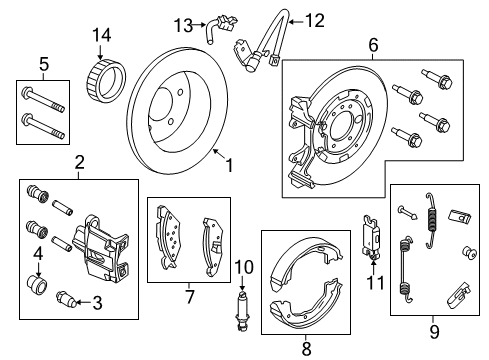 2006 Ford Crown Victoria Brake Components Diagram