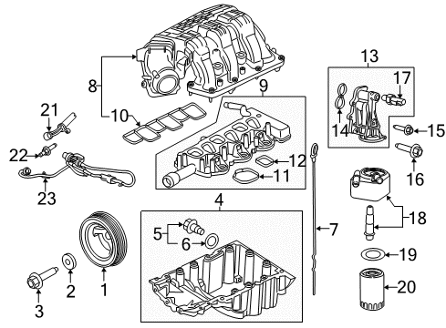 2017 Ford Transit-150 Engine Parts & Mounts, Timing, Lubrication System Diagram 6 - Thumbnail