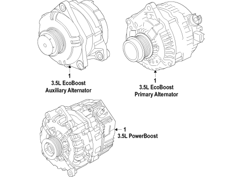 2022 Ford F-150 Alternator Diagram 3 - Thumbnail