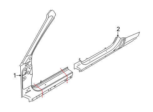 2020 Ford Mustang Aperture Panel Diagram 1 - Thumbnail