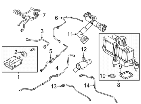 2022 Ford Bronco Sport Emission Components Diagram
