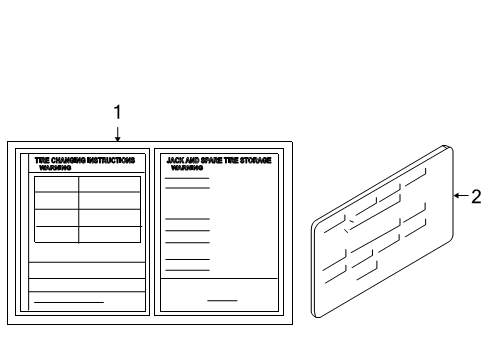 2010 Ford Edge Information Labels Diagram