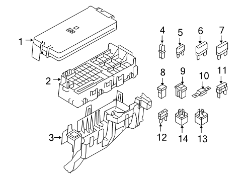 2009 Ford Taurus X Fuse & Relay Diagram