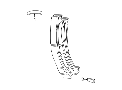 2006 Ford Ranger Exterior Trim - Cab Diagram 2 - Thumbnail