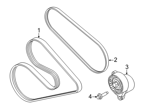 2017 Ford Mustang Belts & Pulleys, Maintenance Diagram 2 - Thumbnail