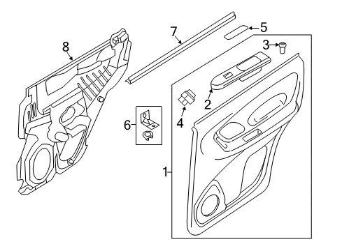 2012 Ford Escape Rear Door Diagram 6 - Thumbnail