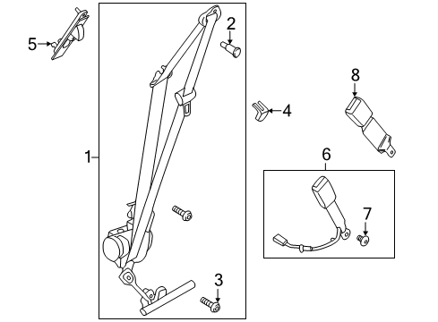 2014 Ford Fusion Front Seat Belts Diagram