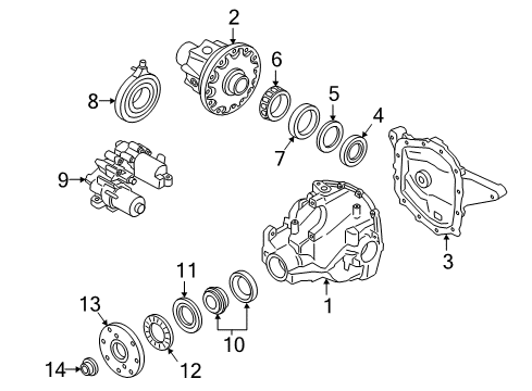 2020 Ford Expedition Carrier & Components - Rear Diagram 2 - Thumbnail
