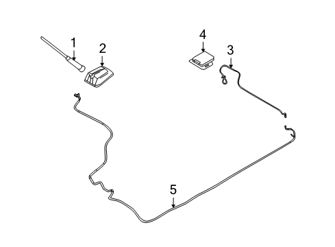 2010 Mercury Milan Antenna & Radio Diagram 1 - Thumbnail