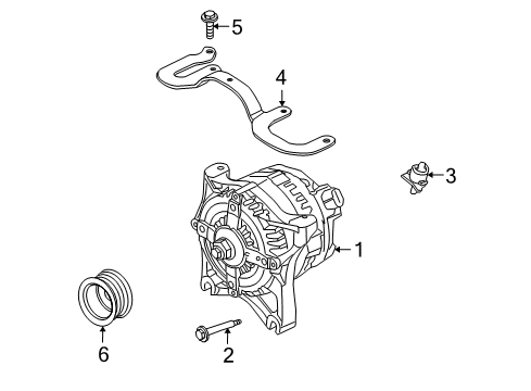 2014 Lincoln Navigator Alternator Diagram for BL1Z-10346-A