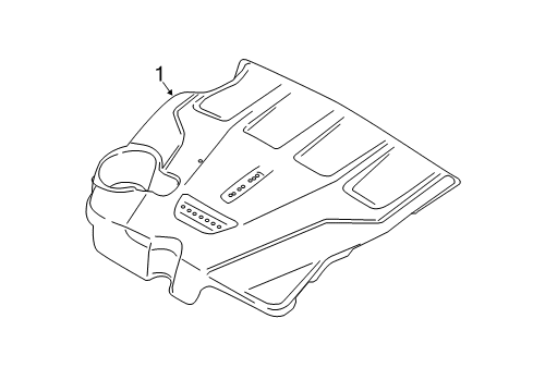 2019 Lincoln Continental Engine Appearance Cover Diagram