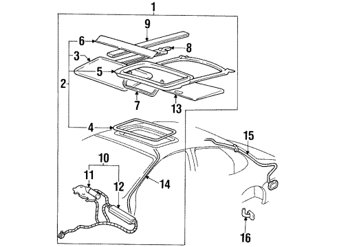 1999 Mercury Sable Sunroof Diagram