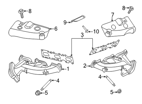 2023 Ford Transit-150 Exhaust Manifold Diagram