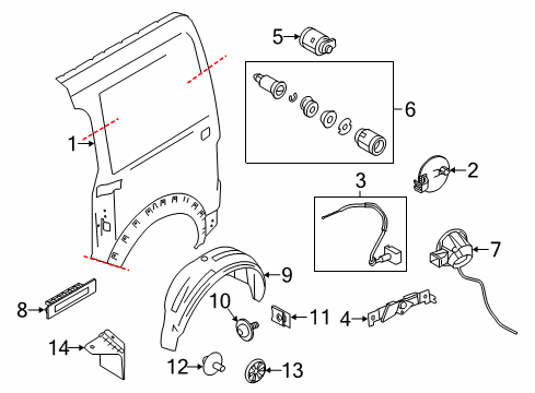 2012 Ford Transit Connect Fuel Door Diagram
