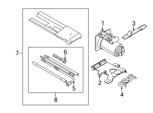 2014 Ford F-250 Super Duty Under Hood Components Diagram