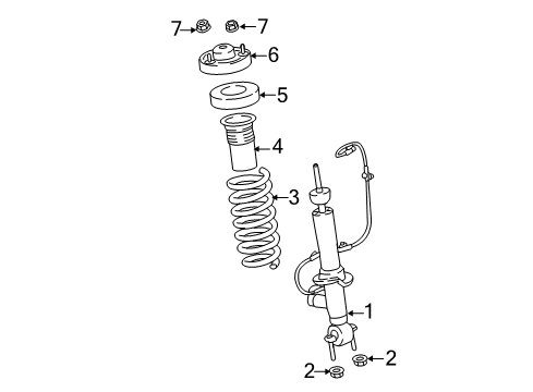 2019 Ford Expedition Struts & Components - Front Diagram