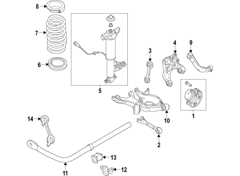 2017 Lincoln Continental Suspension Crossmember Diagram for G3GZ-5035-F
