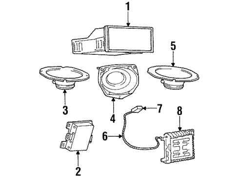 1997 Ford Crown Victoria Cable Diagram for F7AZ18812CA