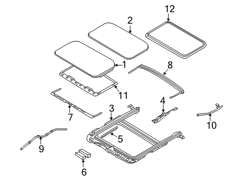 2007 Ford Five Hundred Motor Diagram for 5G1Z-15790-AA