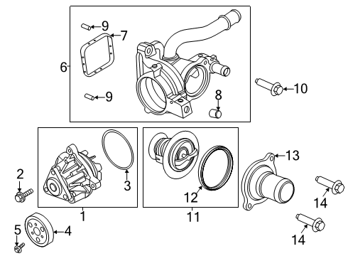 2021 Lincoln Corsair Water Pump Diagram
