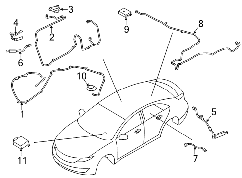 2016 Lincoln MKZ Antenna & Radio Diagram