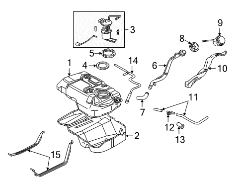 2006 Mercury Mariner Fuel Supply Diagram