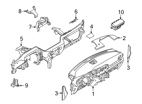 2023 Ford Explorer Instrument Panel Diagram