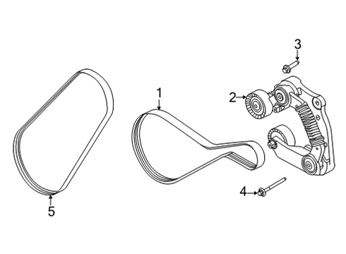 2021 Ford F-150 Belts & Pulleys, Maintenance Diagram 4 - Thumbnail
