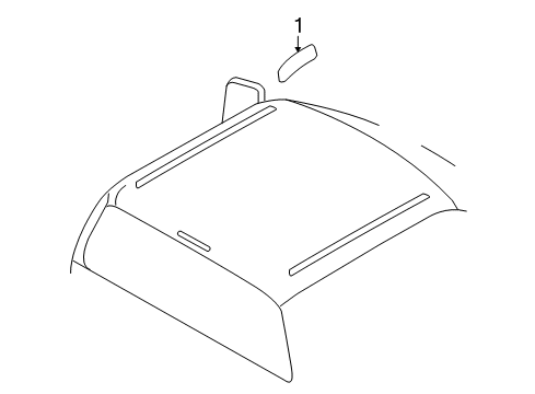 2009 Ford F-250 Super Duty Exterior Trim - Cab Diagram
