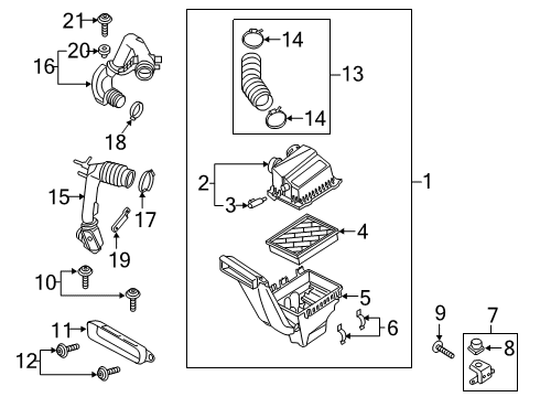 2021 Lincoln Nautilus Air Intake Diagram